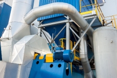 Blue fumes ventilator